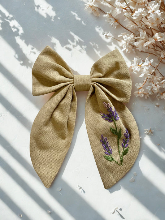 Lavender Hair Bow